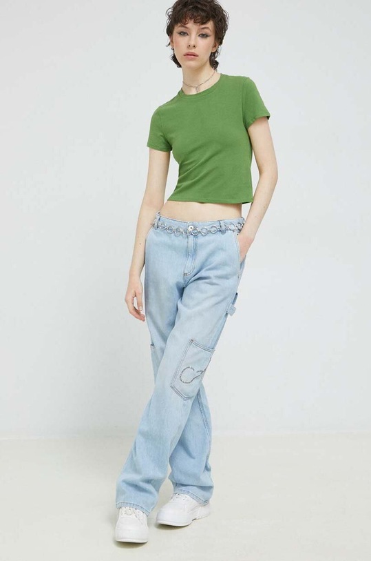 Abercrombie & Fitch t-shirt KI139.3192.330 zöld SS23