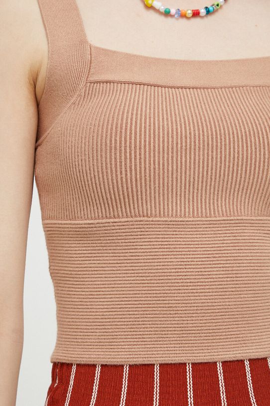 Top Abercrombie & Fitch KI150.3045.420 hnedá