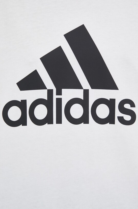 Памучна тениска adidas HR4930 бял