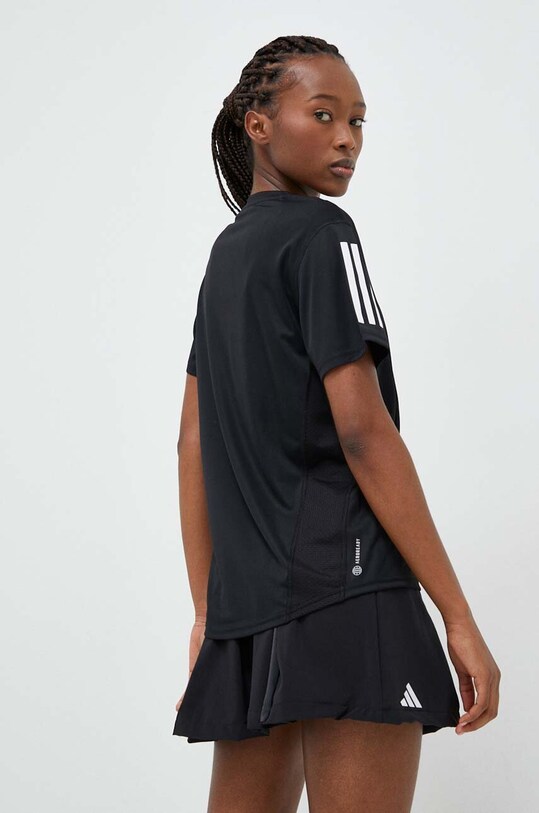 Ρούχα Μπλουζάκι για τρέξιμο adidas Performance Own the Run IC5188 μαύρο