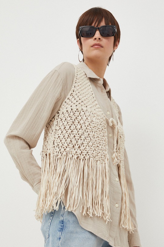 Pepe Jeans vesta subtiri bej PL402209.808