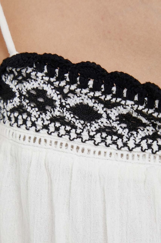 Pepe Jeans top din bumbac Beni PL304443.808 alb