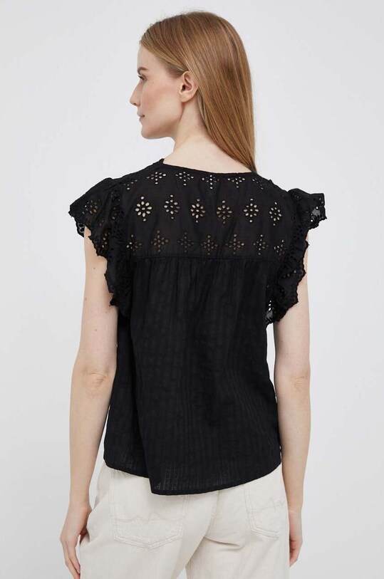 Odzież Pepe Jeans bluzka bawełniana Anaise PL304433.999 czarny