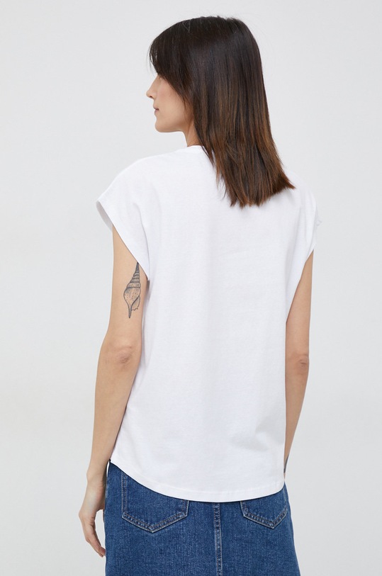 Oblečení Bavlněné tričko Pepe Jeans Bloom PL504821.800 bílá