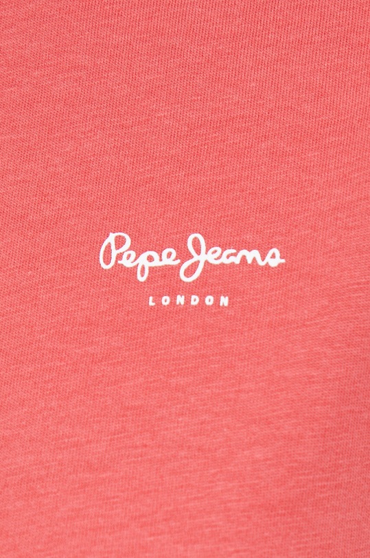 Βαμβακερό μπλουζάκι Pepe Jeans Bloom κόκκινο PL504821.217