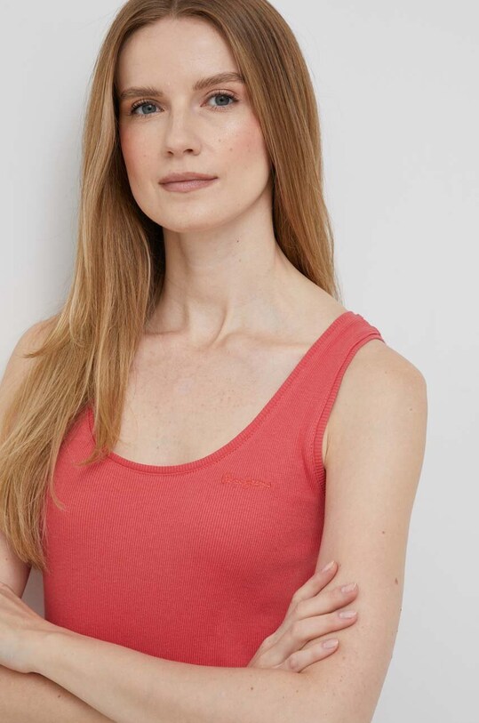 Pepe Jeans top Winona uni rosu PL505484.217
