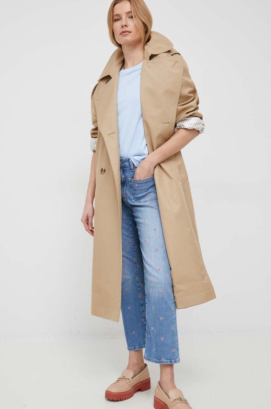 Bavlněné tričko Pepe Jeans PL505481.524 modrá SS23
