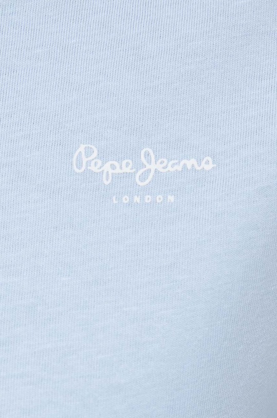 Bavlněné tričko Pepe Jeans PL505481.524 modrá