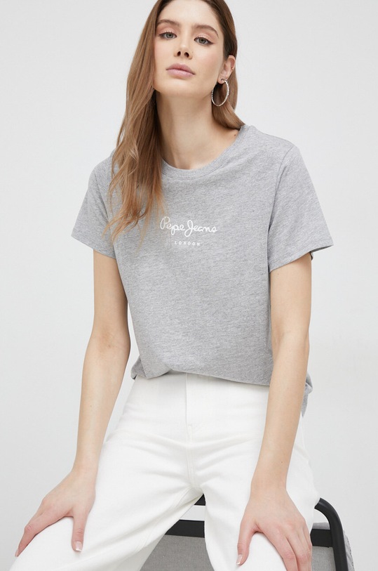 Pepe Jeans t-shirt Wendy szary PL505480.933