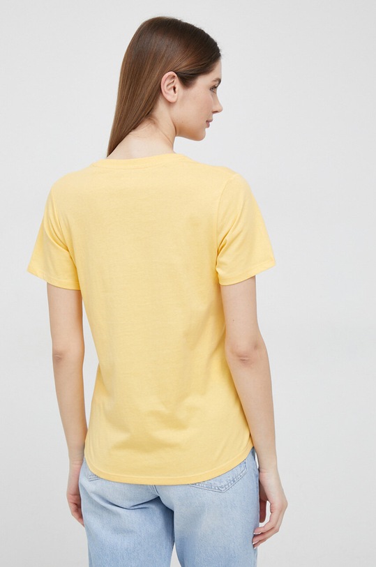 Βαμβακερό μπλουζάκι Pepe Jeans Wendy PL505480.039 κίτρινο SS23