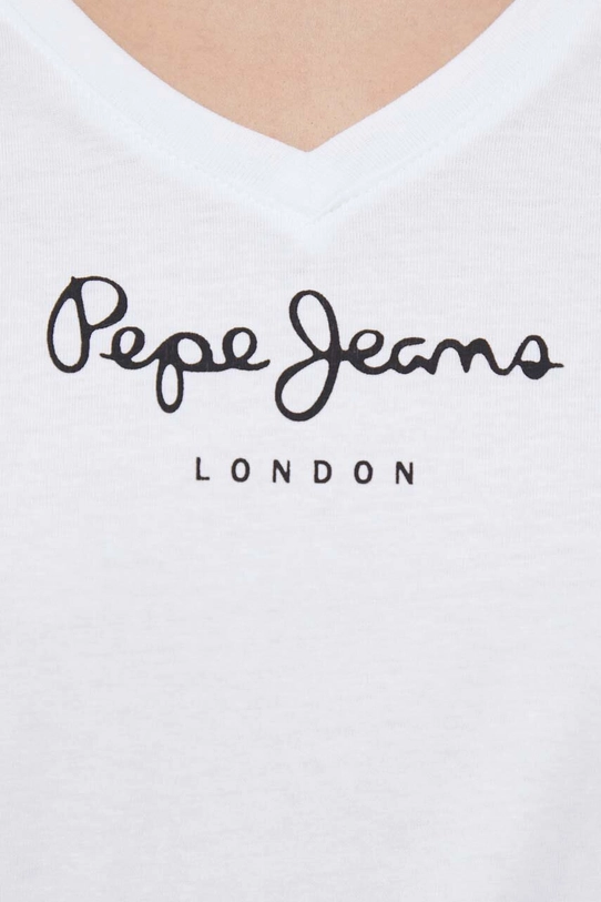 Pepe Jeans t-shirt bawełniany Wendy PL505482.800 biały