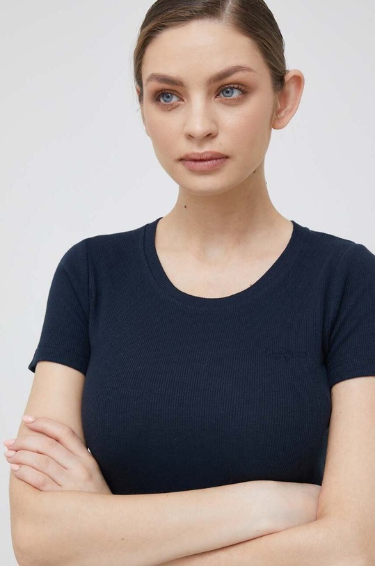Odzież Pepe Jeans t-shirt Winona PL505485.594 granatowy
