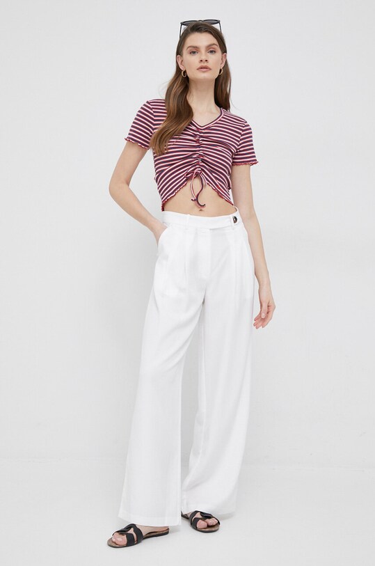 Футболка Pepe Jeans Cody PL505399.0AA бордо SS23