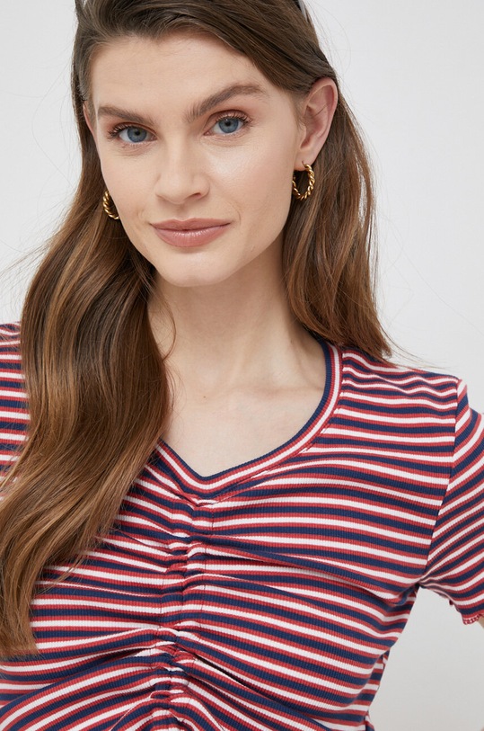 Majica kratkih rukava Pepe Jeans Cody bordo PL505399.0AA