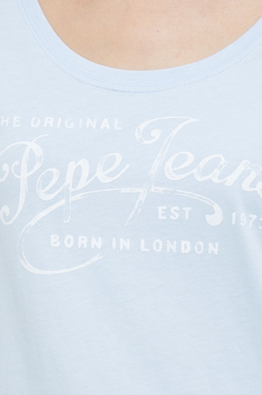 Pepe Jeans t-shirt bawełniany Mery PL505418.524 niebieski