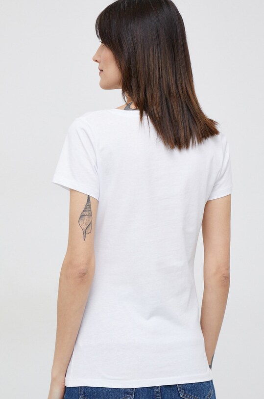 Abbigliamento Pepe Jeans t-shirt in cotone Mery PL505418.800 bianco