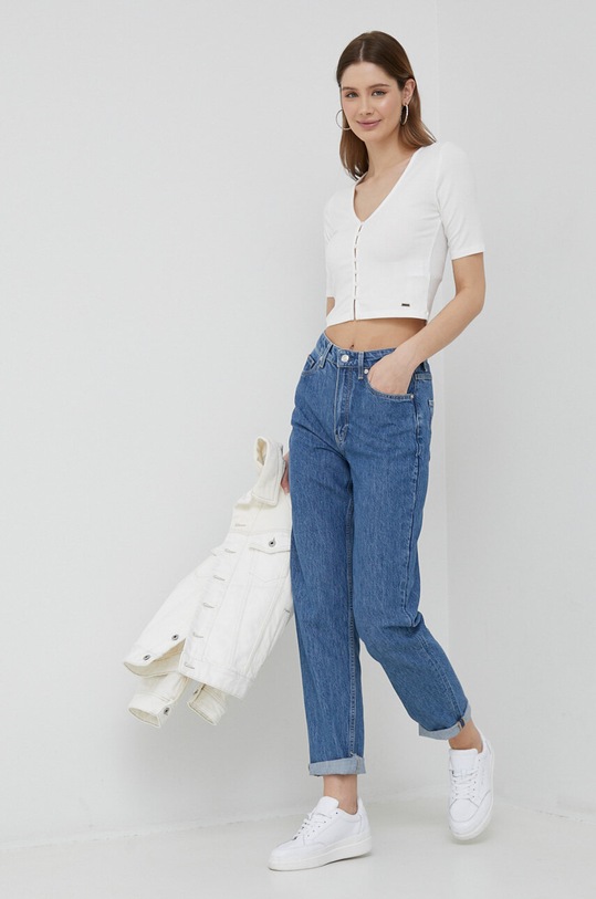 Tričko Pepe Jeans Meadow PL505416.808 biela SS23