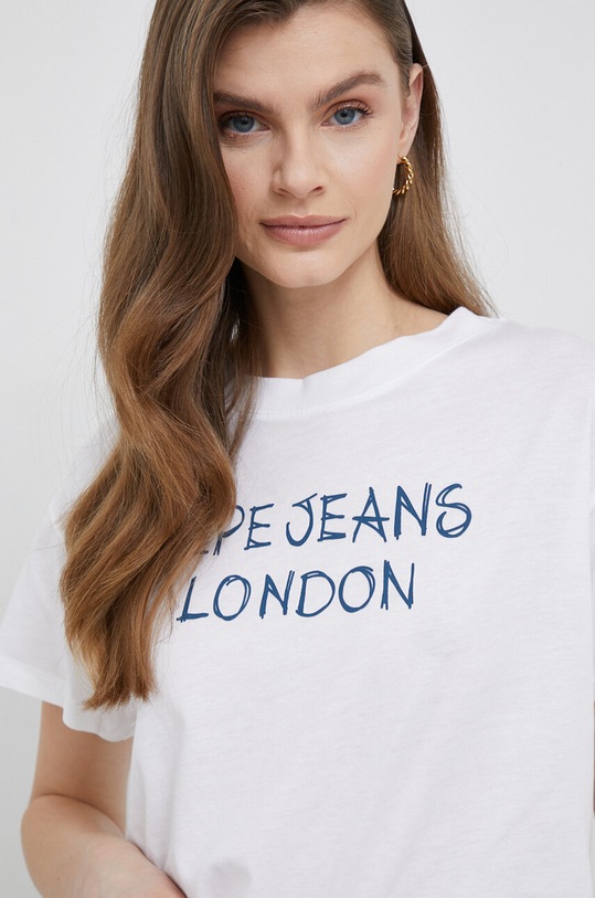 Pepe Jeans t-shirt Netty biały PL505437.800