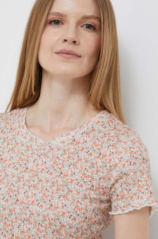 Bavlněné tričko Pepe Jeans oranžová PL505467.0AA