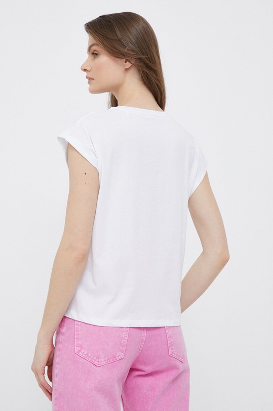 Odzież Pepe Jeans t-shirt bawełniany PL505459.800 biały