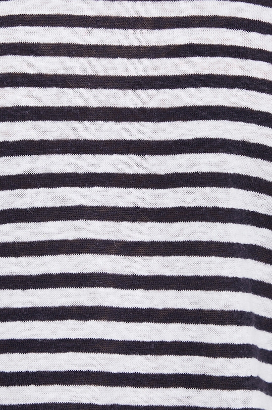 Pepe Jeans t-shirt lniany PL505404.594 granatowy