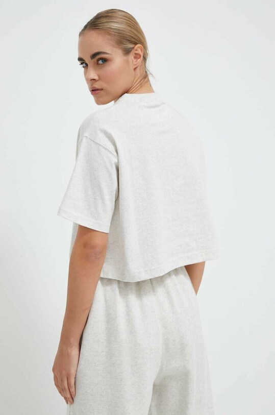 Odzież Reebok Classic t-shirt bawełniany AE Big Logo Crop IC8094 szary