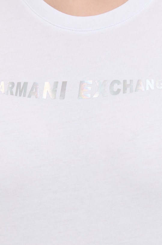 Bavlněné tričko Armani Exchange bílá 3RYTBB.YJG3Z