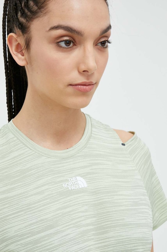 The North Face tricou sport verde NF0A8267P3C1