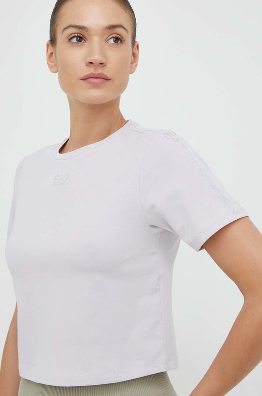 Футболка EA7 Emporio Armani regular фиолетовой 3RTT14.TJFKZ