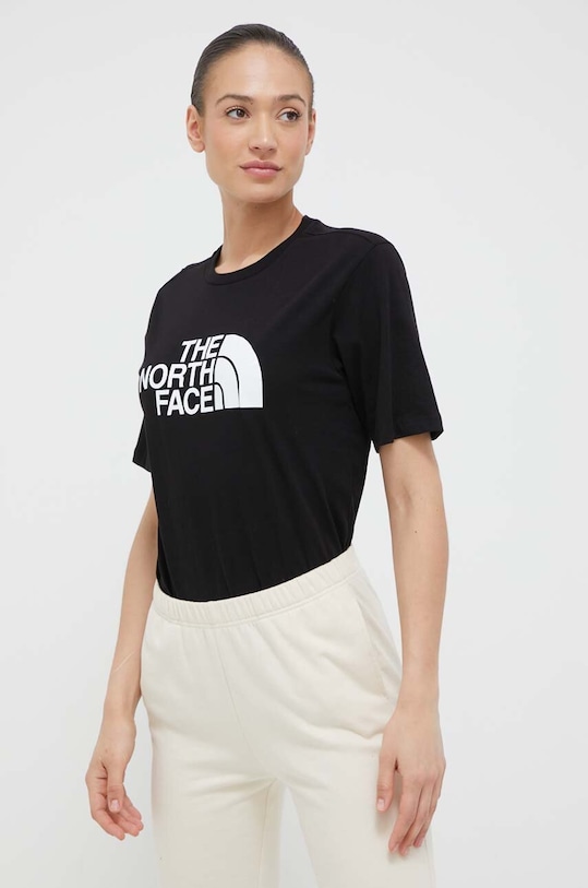 The North Face tricou din bumbac negru NF0A4M5PJK31