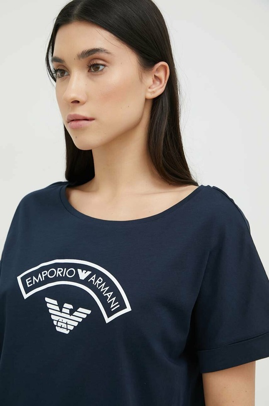 Odzież Emporio Armani Underwear t-shirt lounge bawełniany 164340.3R255 granatowy