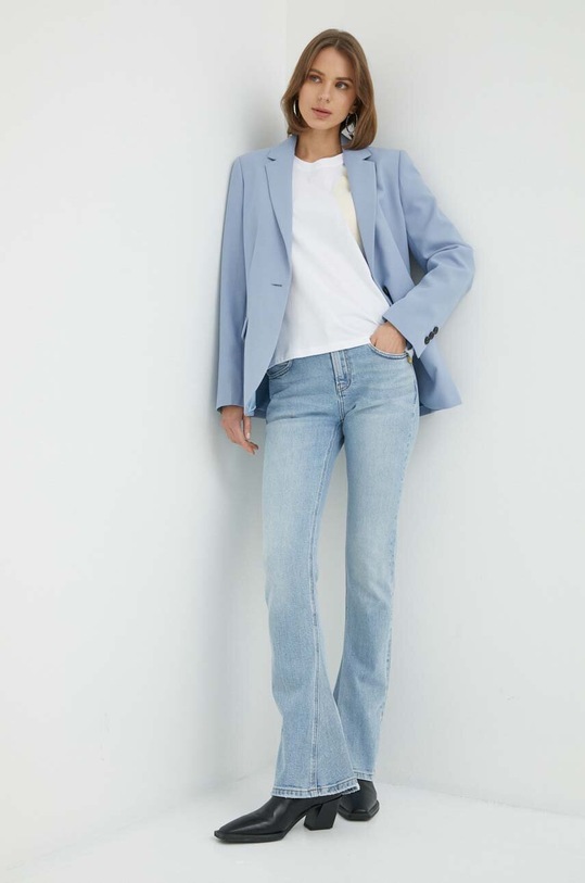 Trussardi t-shirt bawełniany 56T00564.1T005381 biały SS23