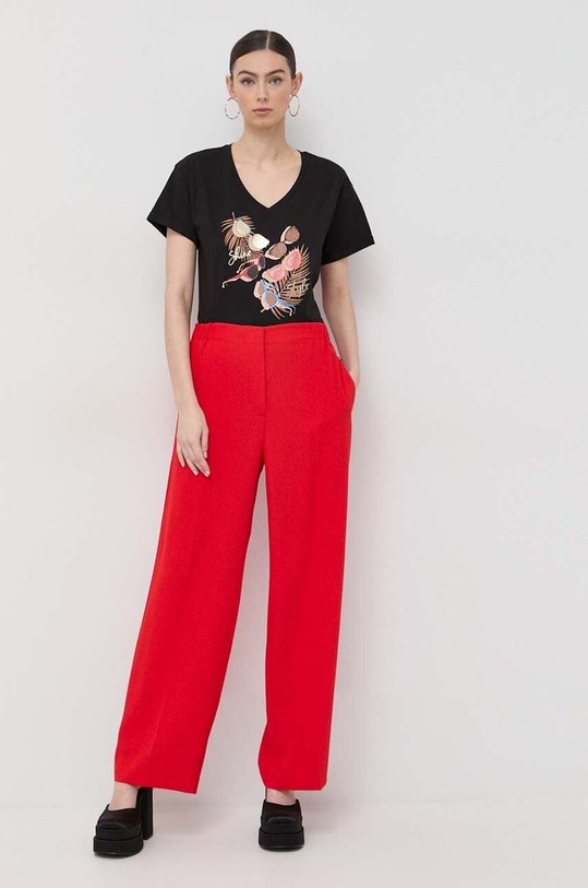 Bavlněné tričko Liu Jo WA3287.J5923 černá SS23