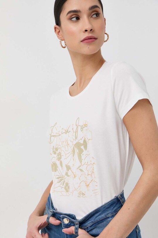 Liu Jo t-shirt beżowy TA3104.J5003