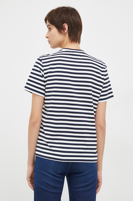 Odzież Lacoste t-shirt bawełniany TF2594 granatowy