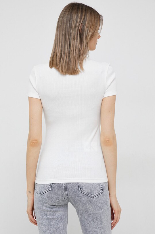 Ρούχα Βαμβακερό μπλουζάκι Lacoste TF5538 λευκό