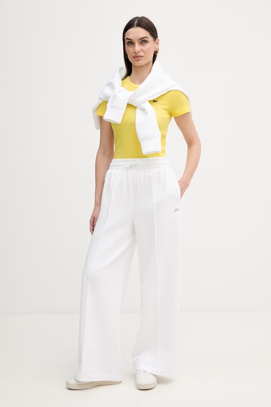 Хлопковая футболка Lacoste TF5538 жёлтый SS26