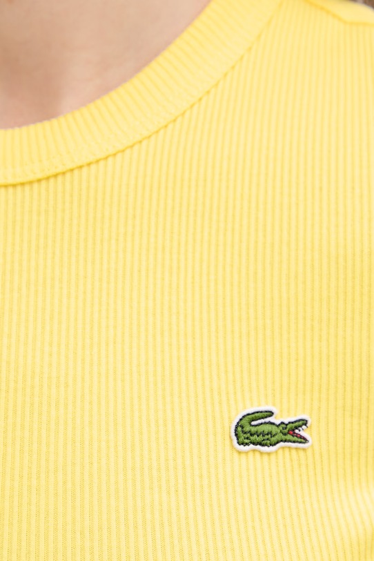 Хлопковая футболка Lacoste TF5538 жёлтый