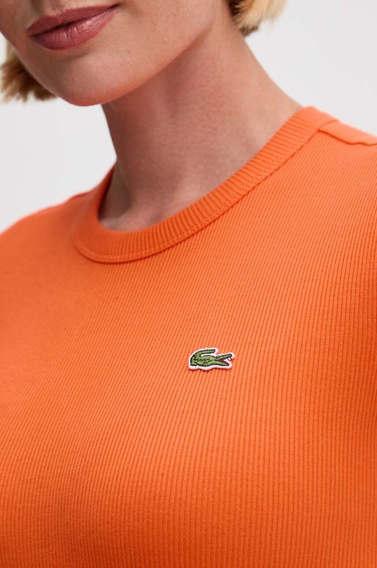 Bavlněné tričko Lacoste oranžová TF5538