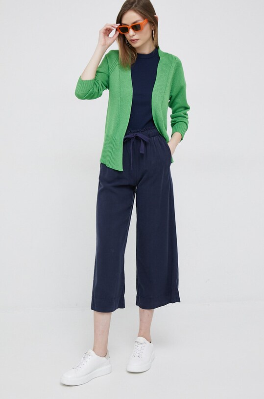 Бавовняна футболка Lacoste TF5538 темно-синій SS25