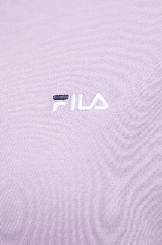 Бавовняна футболка Fila FAW0452 фіолетовий