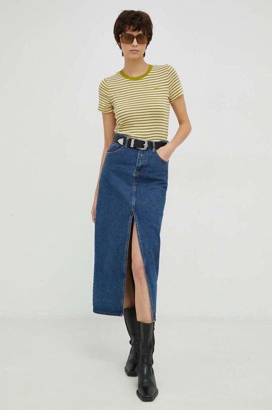 Levi's t-shirt bawełniany 37697.0052 zielony SS23