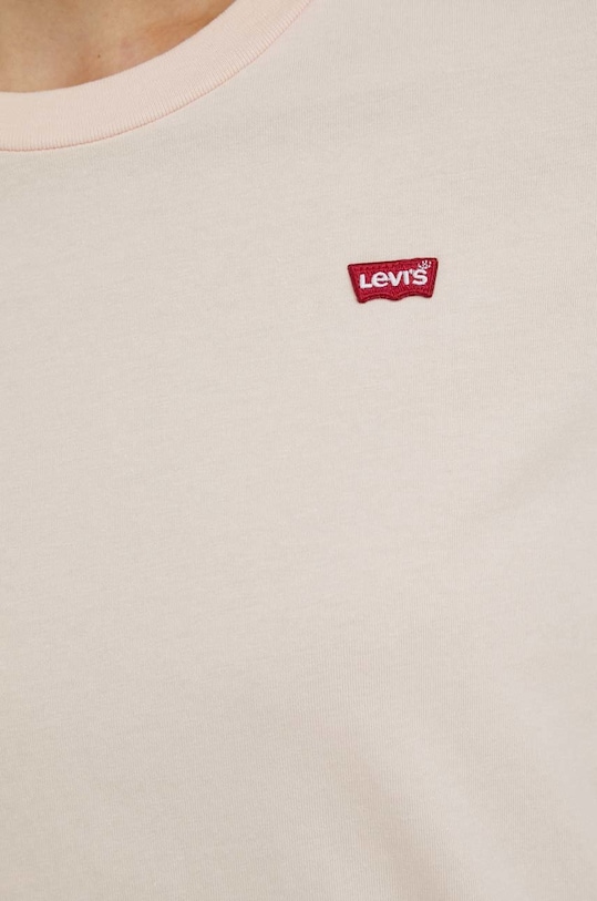 Βαμβακερό μπλουζάκι Levi's 39185.0209 ροζ