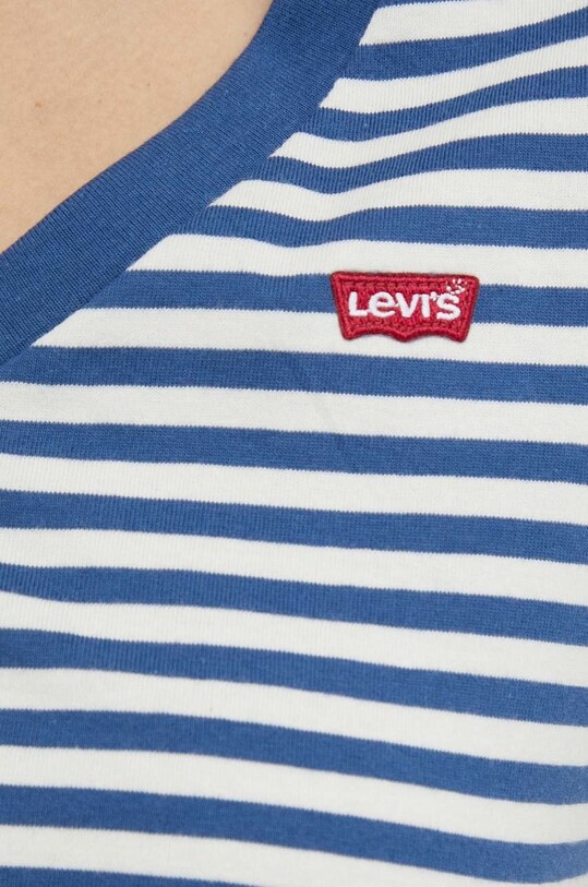 Βαμβακερό μπλουζάκι Levi's μπλε 85341.0043