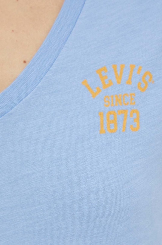 Βαμβακερό μπλουζάκι Levi's A4928.0001 μπλε
