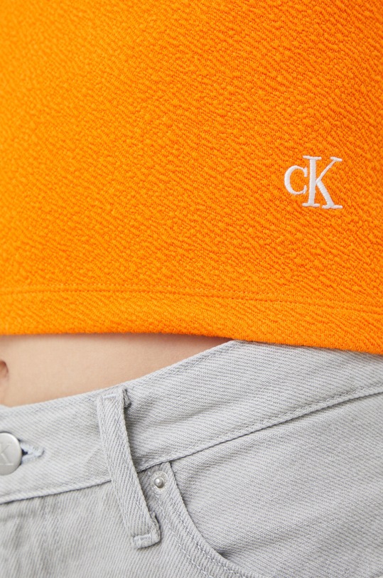 Calvin Klein Jeans top J20J221011.PPYX narancssárga