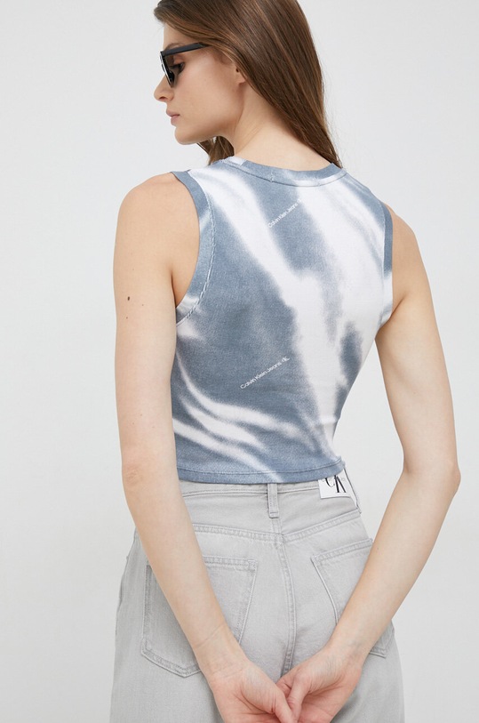 Odzież Calvin Klein Jeans top J20J220728.PPYX niebieski