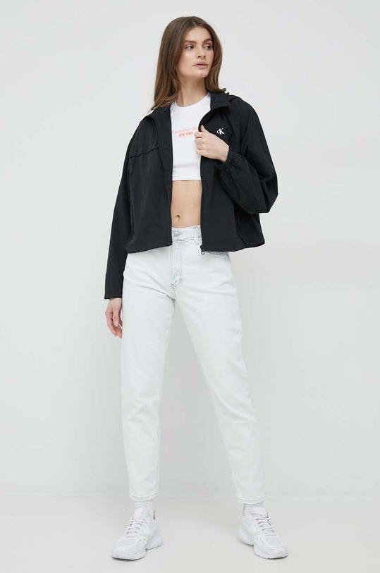 Calvin Klein Jeans tricou J20J221483.PPYX alb SS23