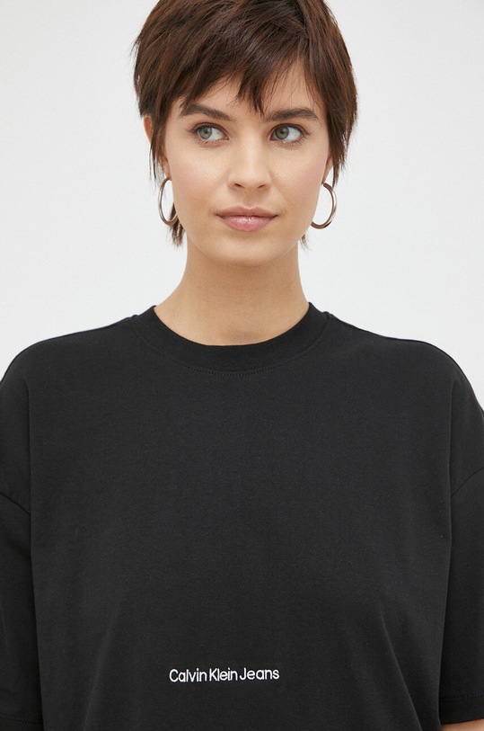 Calvin Klein Jeans t-shirt bawełniany czarny J20J220768.PPYX
