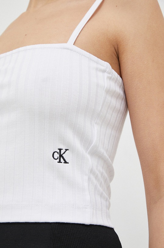 Top Calvin Klein Jeans J20J221009.PPYX λευκό